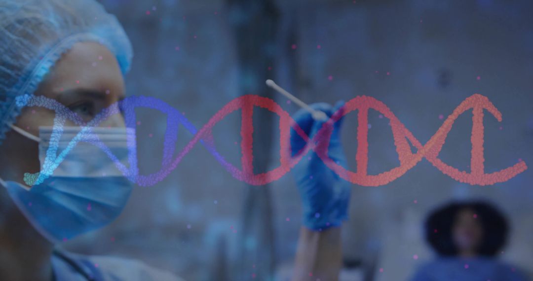 Nurse Conducting DNA Test in Clinical Laboratory Setting