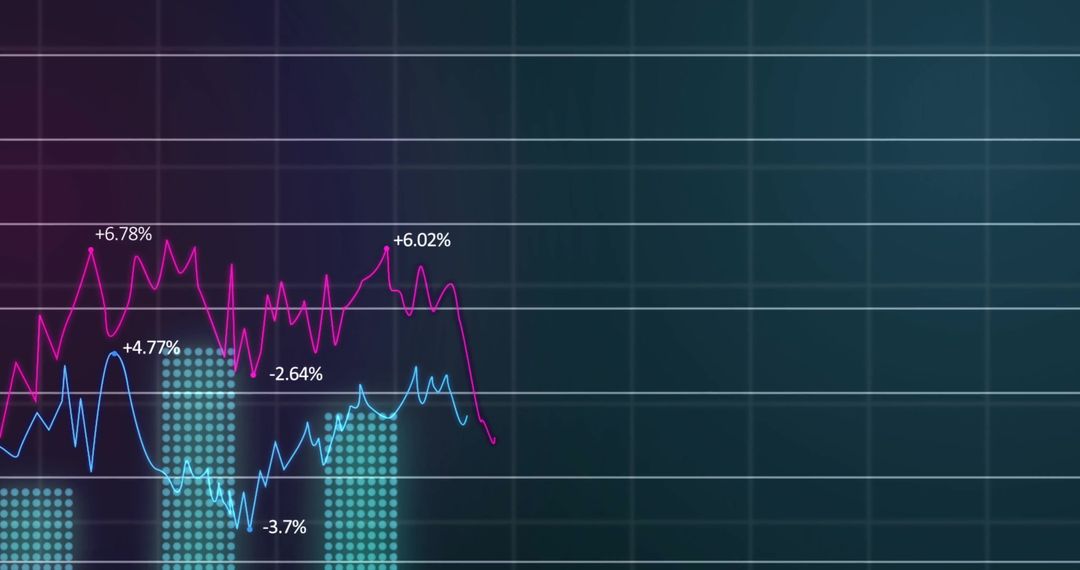Financial Data Processing Graph with Digital Interface