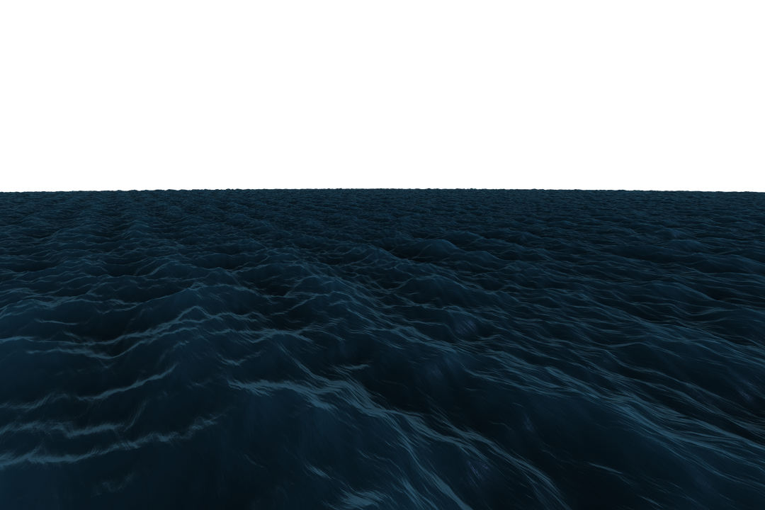 Dark Blue Ocean with Crashing Waves on Transparent Background - Download Free Stock Images Pikwizard.com