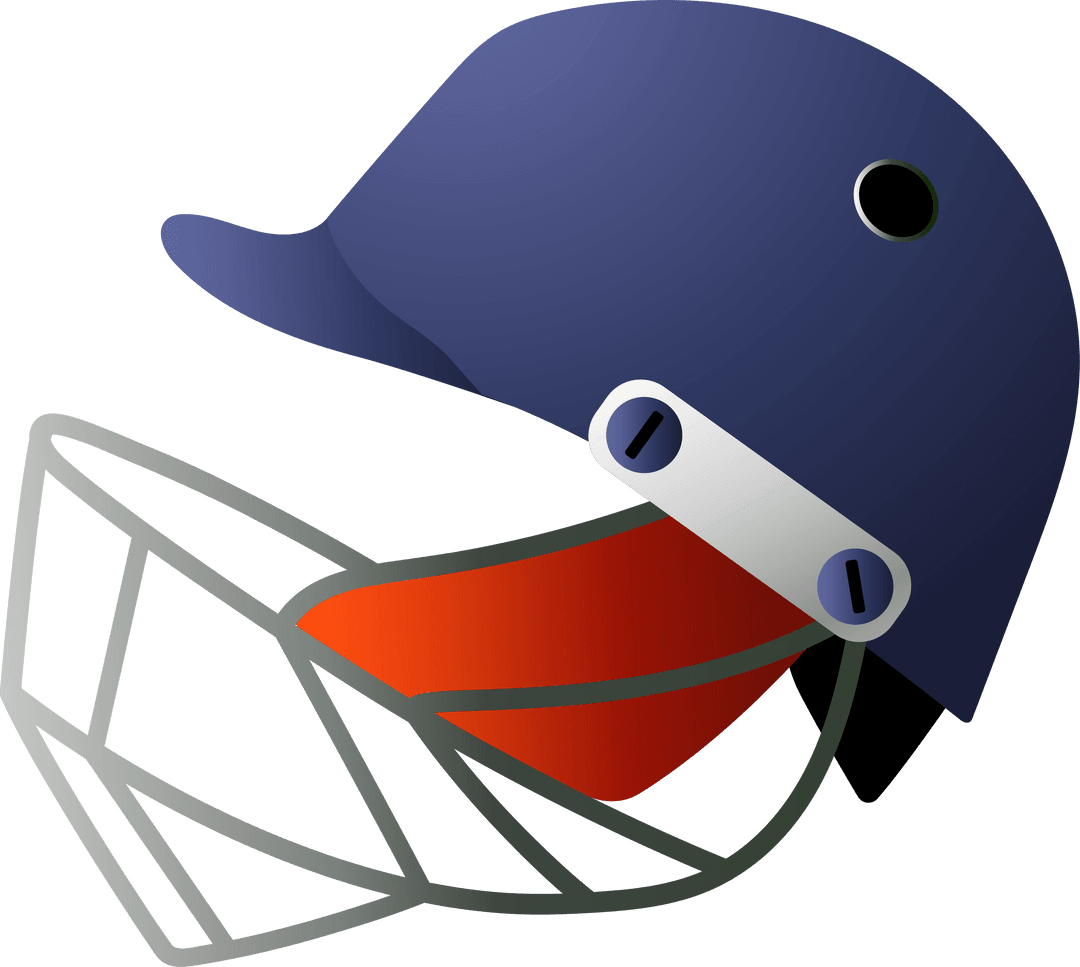 3D Render of Cricket Helmet with Transparent Background