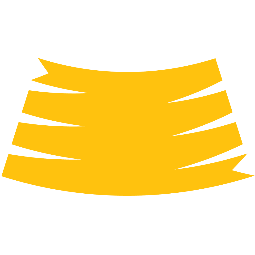 Yellow Ribbon Banner on Transparent Background for Design