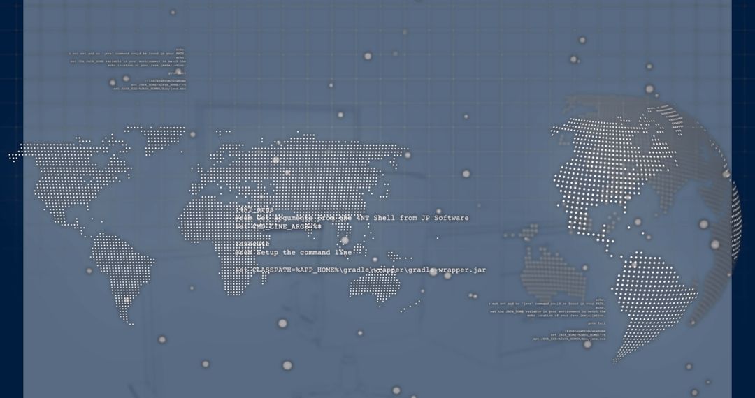 Digital Data Processing on Global Map Interface - Free Images, Stock Photos and Pictures on Pikwizard.com