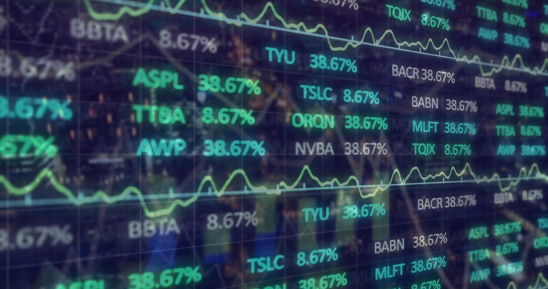 Glowing Virtual Data Display on a Dynamic Cityscape