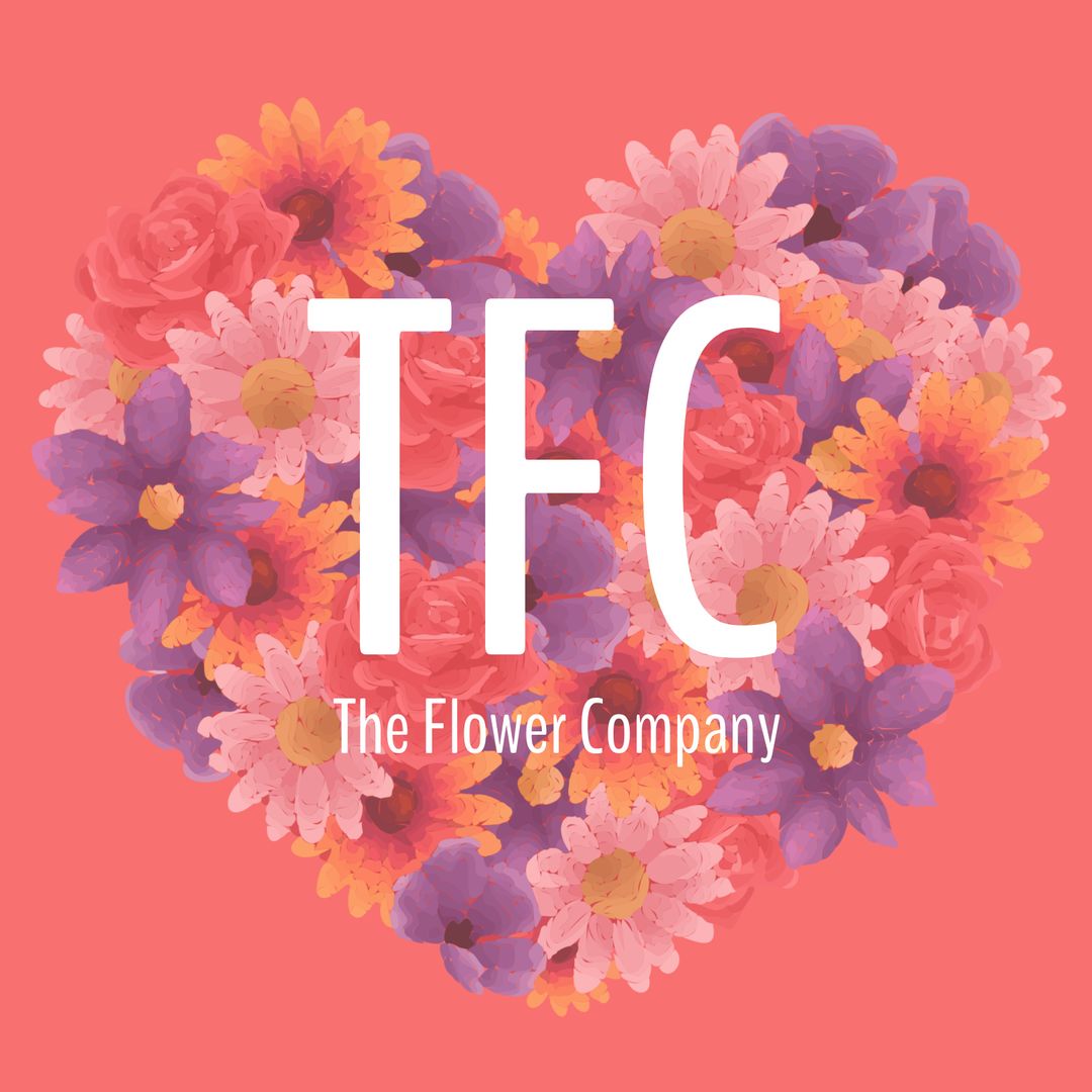 Floral Heart Logo for Flower Company Promotion - Download Free Stock Templates Pikwizard.com