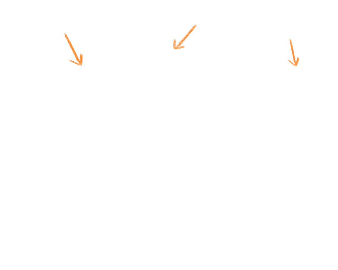 Transparent Success Strategy in Doodle Style