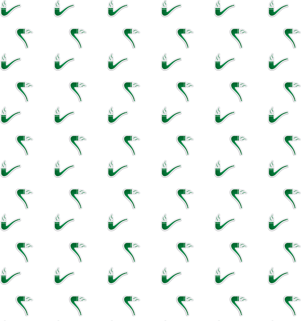 Green Pipes Pattern on Transparent Background Seamless Vector Design