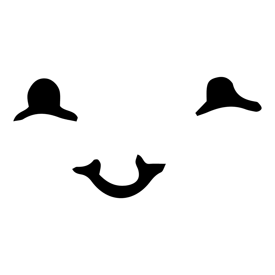 Smiling Face Illustration on Transparent Background