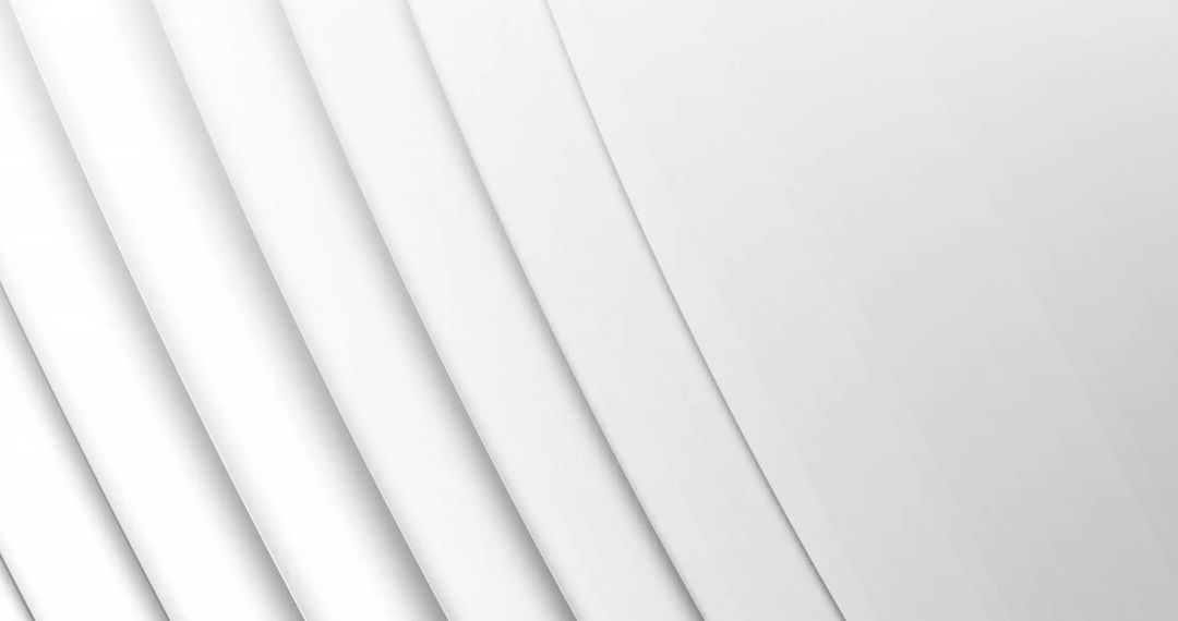 Abstract White Curved Lines Creating Smooth Minimalist Background