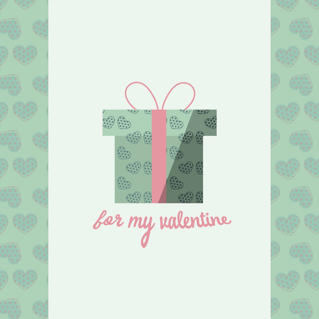 Transparent Valentine's Day Gift Box with Heart Patterns