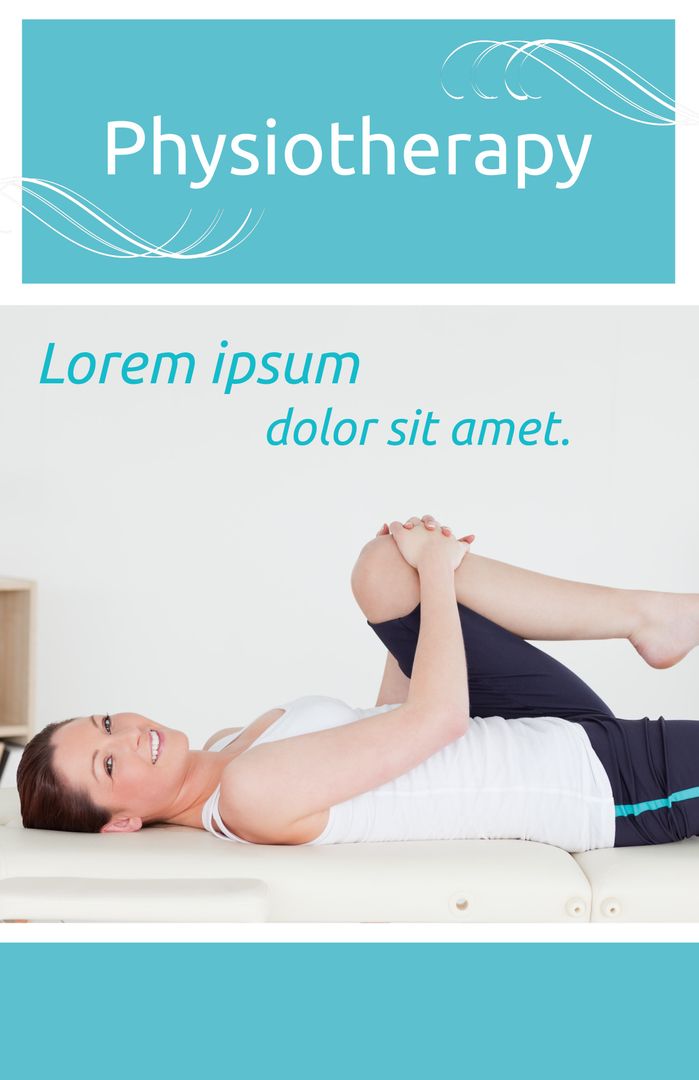 Woman Performing Physiotherapy Exercise Promoting Health