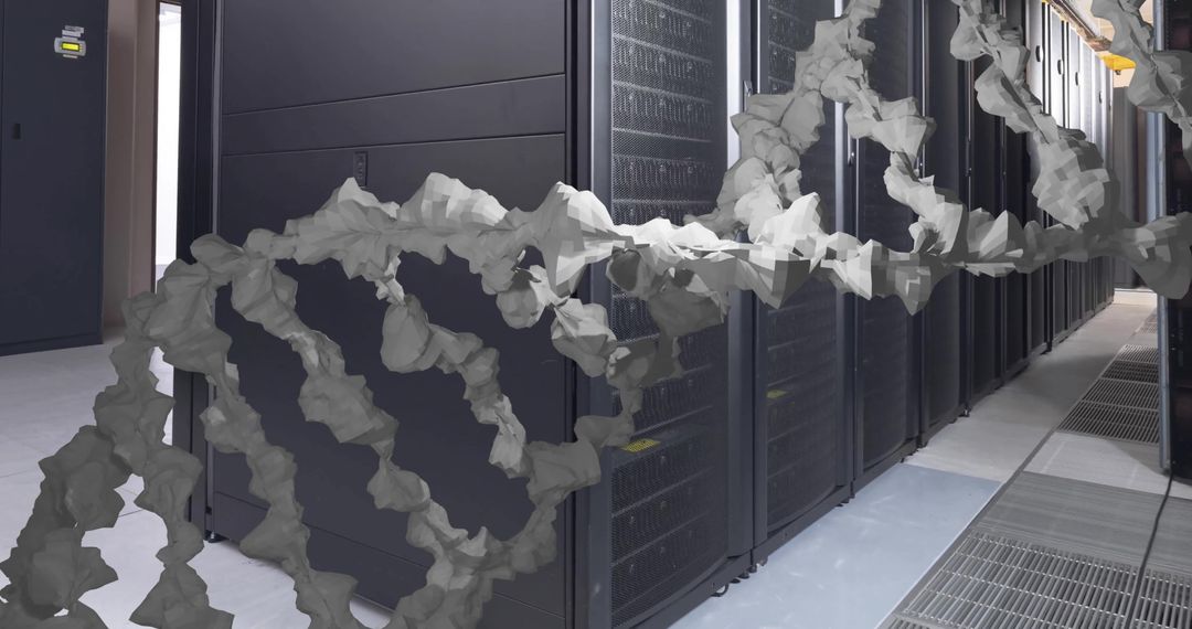 DNA Strand in Server Room: Biotechnology and Data Integration