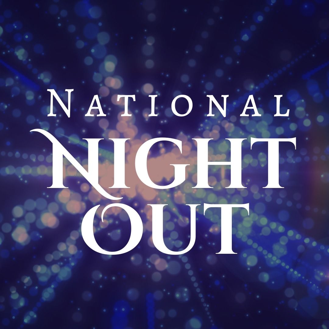 National Night Out Event Poster with Illuminated Background - Download Free Stock Templates Pikwizard.com