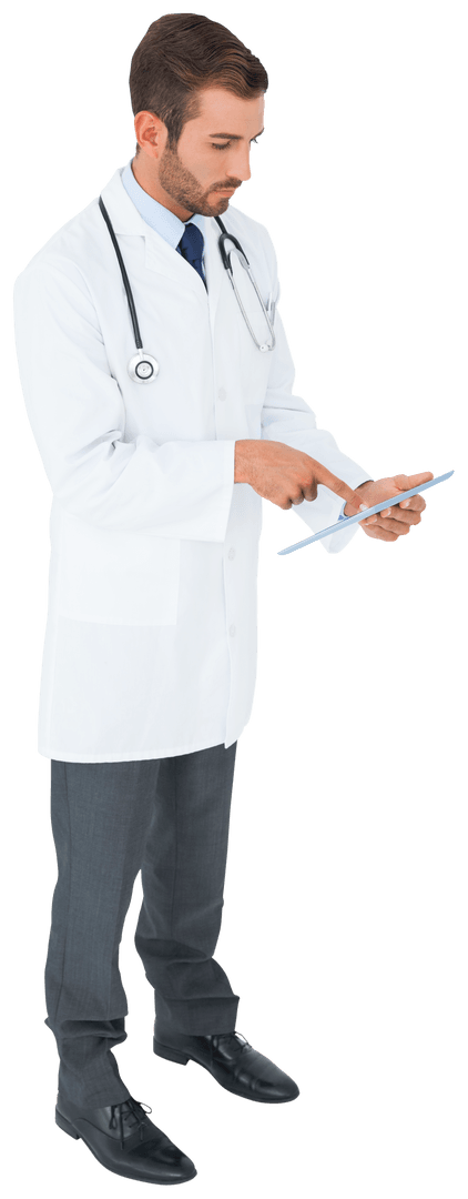 Transparent Doctor Using Tablet PC with Focused Expression