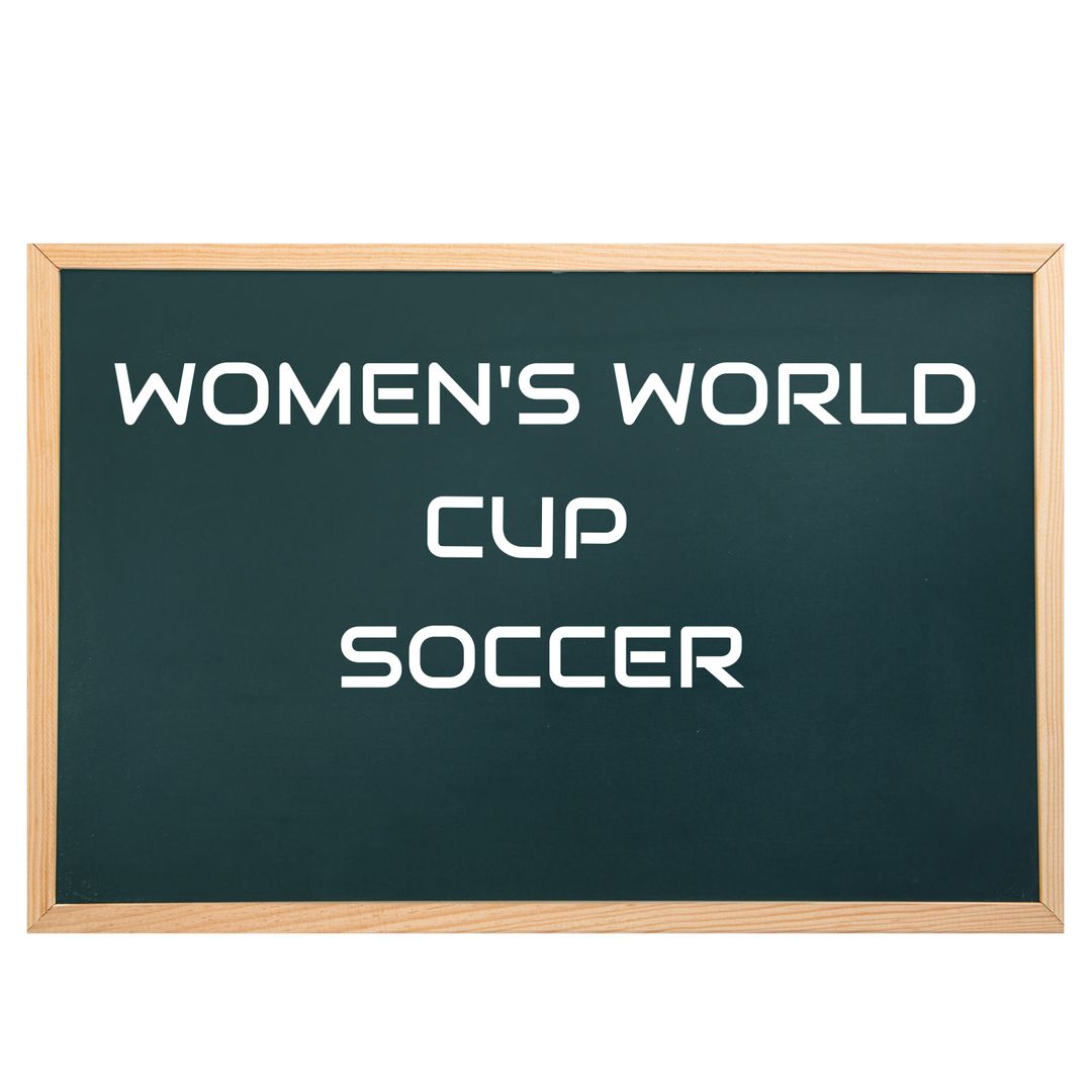 Women's World Cup Soccer on Chalkboard - Download Free Stock Templates Pikwizard.com