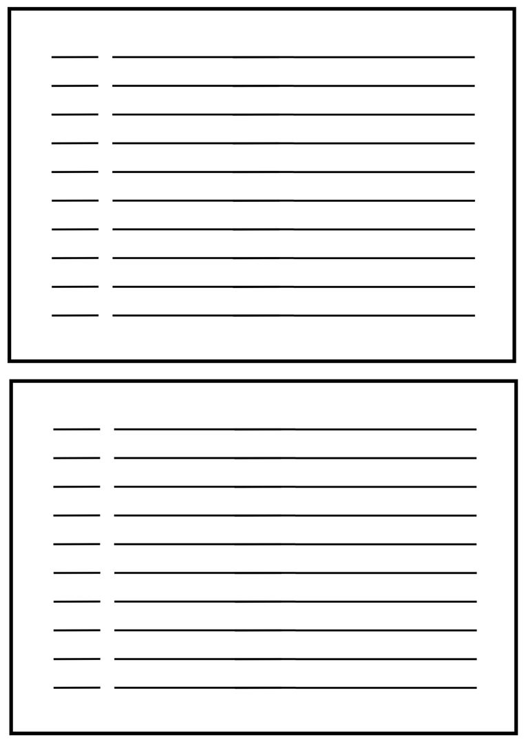 Twin Lined Paper Template for Note-Taking or Journaling - Download Free Stock Templates Pikwizard.com