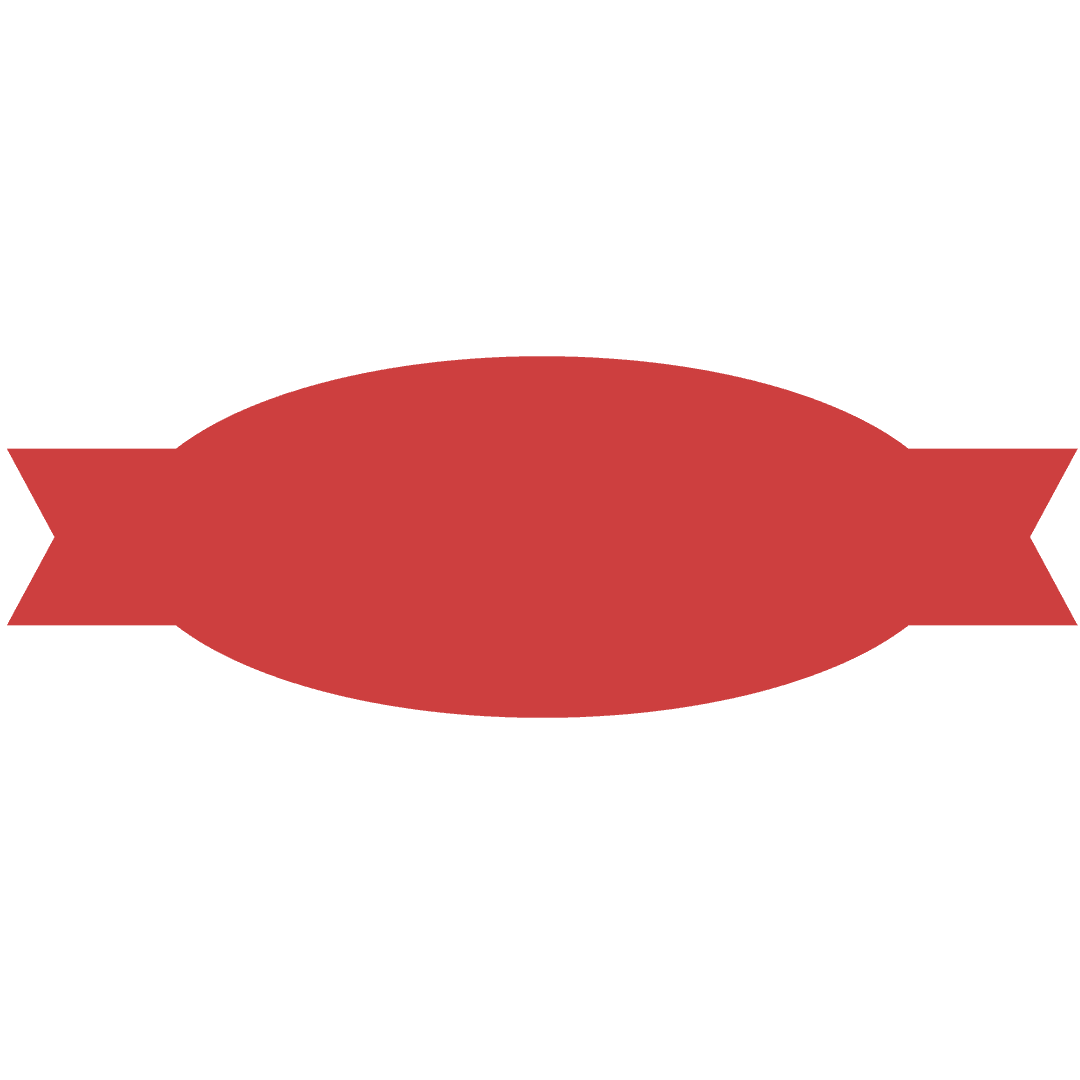 Red Decorative Ribbon on Transparent Background Vector Design