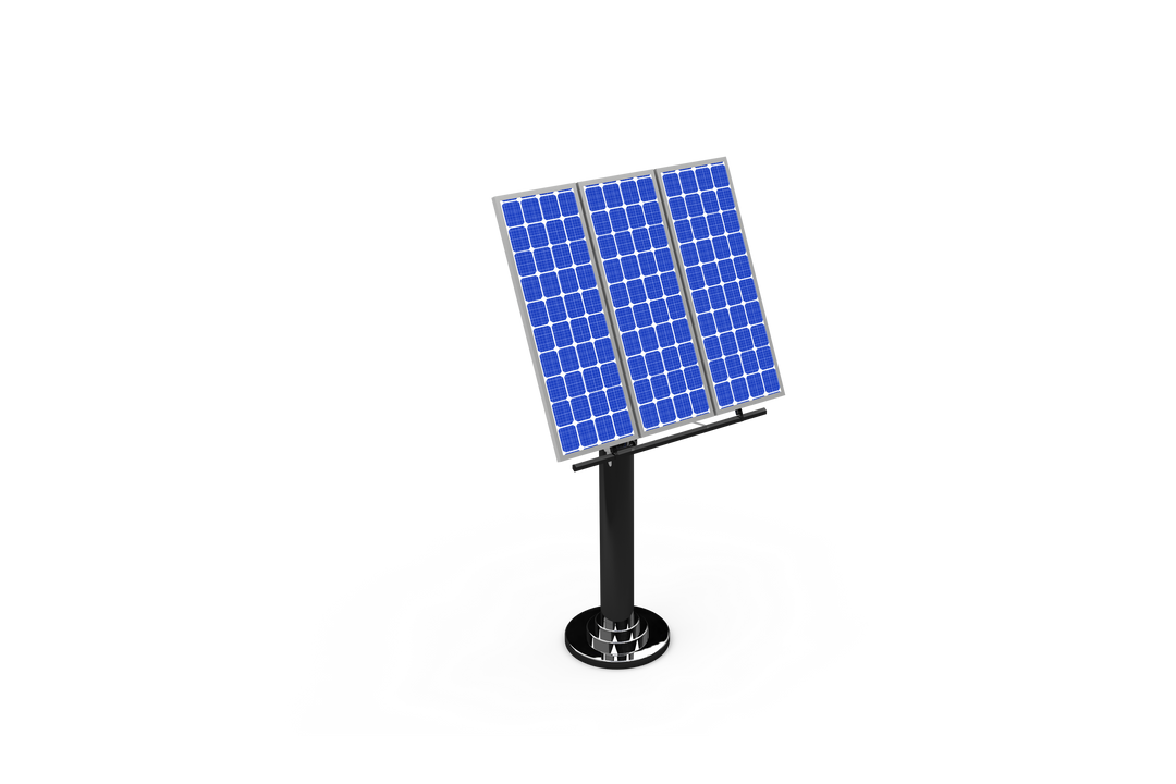 Photovoltaic Solar Panels on Stand Isolated on Transparent Background - Download Free Stock Images Pikwizard.com