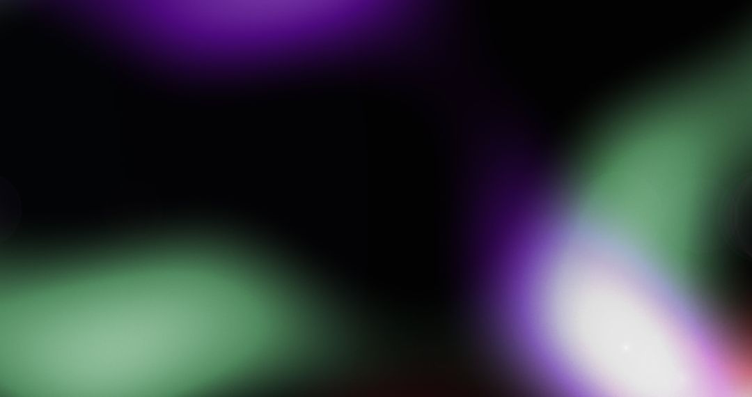 Abstract Blurred Colorful Light Spots on Black Background