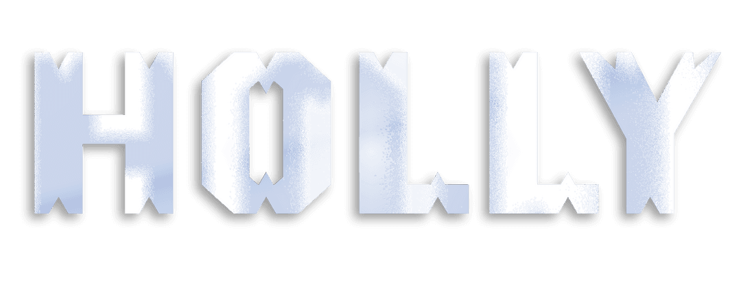 Christmas Festivity Vector Art Holly Text Transparent Background