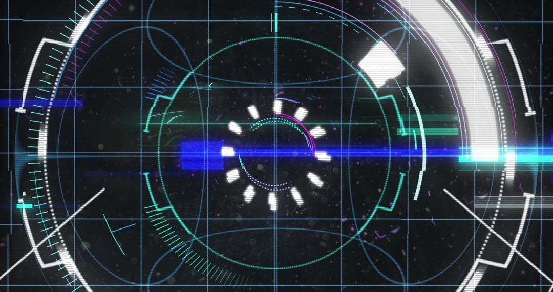 Futuristic Digital Interface Abstract Graphics