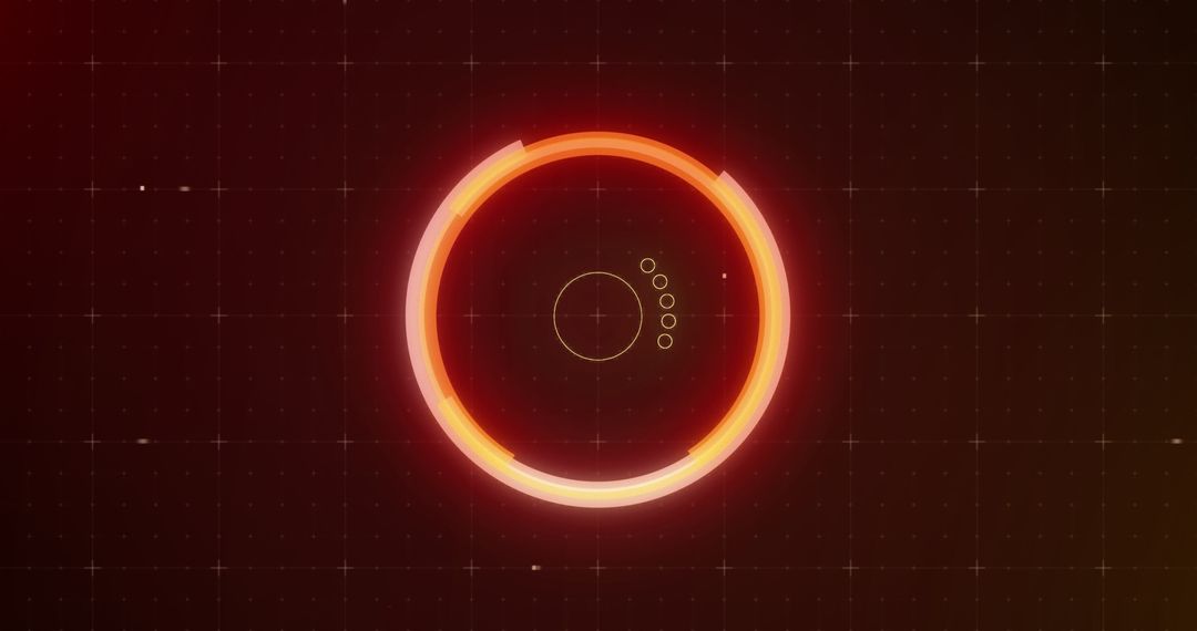 Digital Scope Interface with Glitch Effects on Grid Background