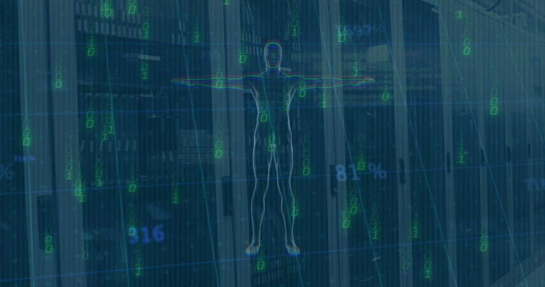 Digital Data Projection Over Networking Server Room