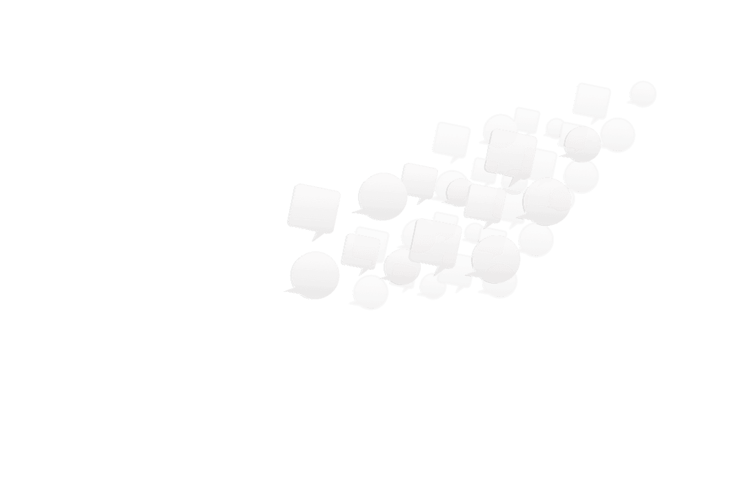 White Abstract Pattern on Clear Background