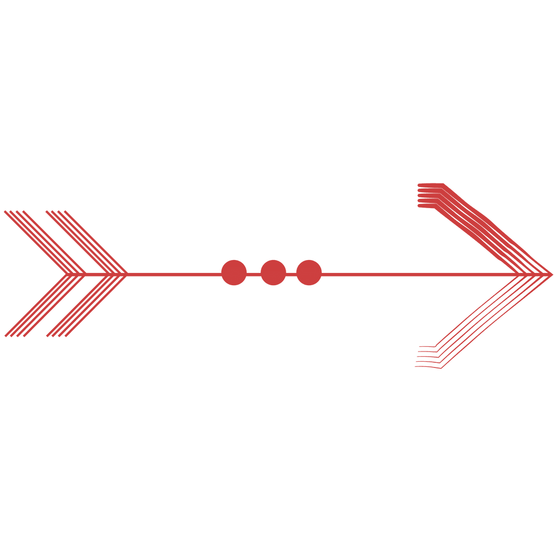 Red Transparent Arrow Symbol on Clear Background