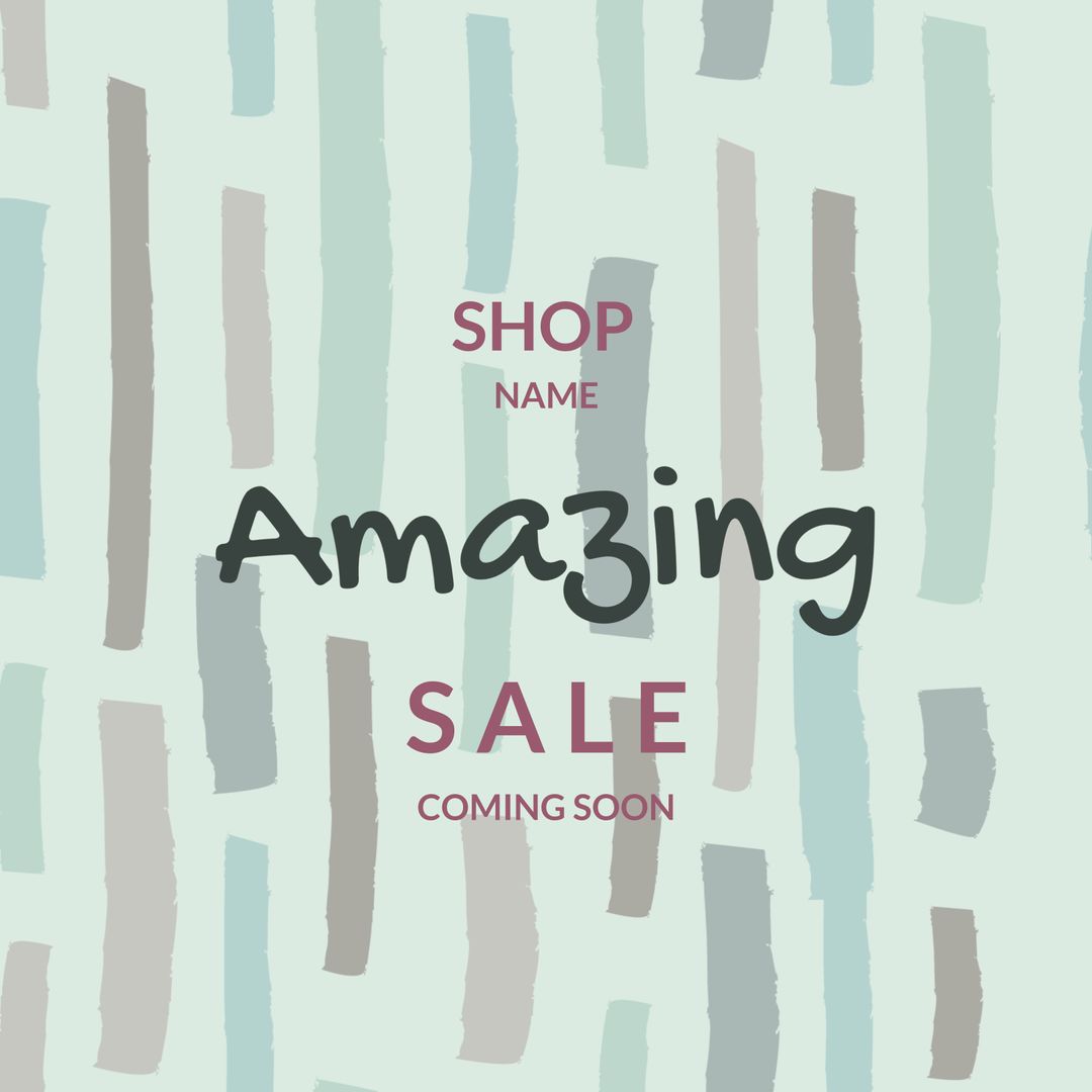 Playful Announcement for Upcoming Amazing Sale with Bold Design