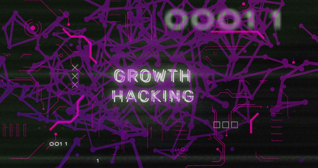 Digital Growth Hacking Data and Security Concept