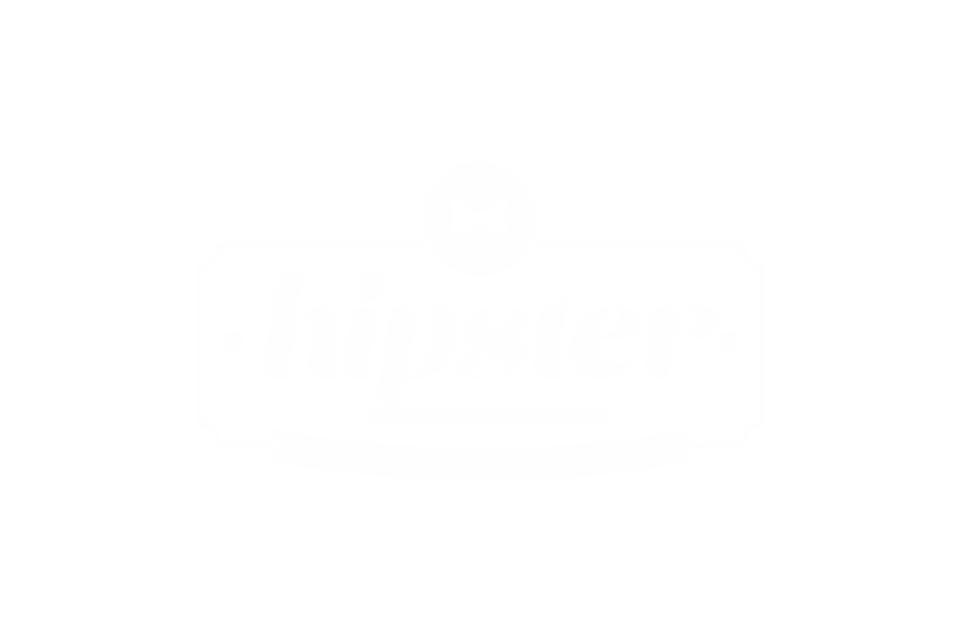 Stylish Hipster Badge Illustration on Transparent Background