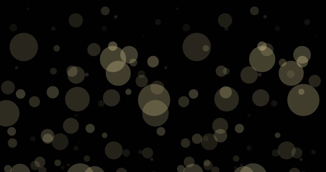 Glowing Circle Patterns on Black Background