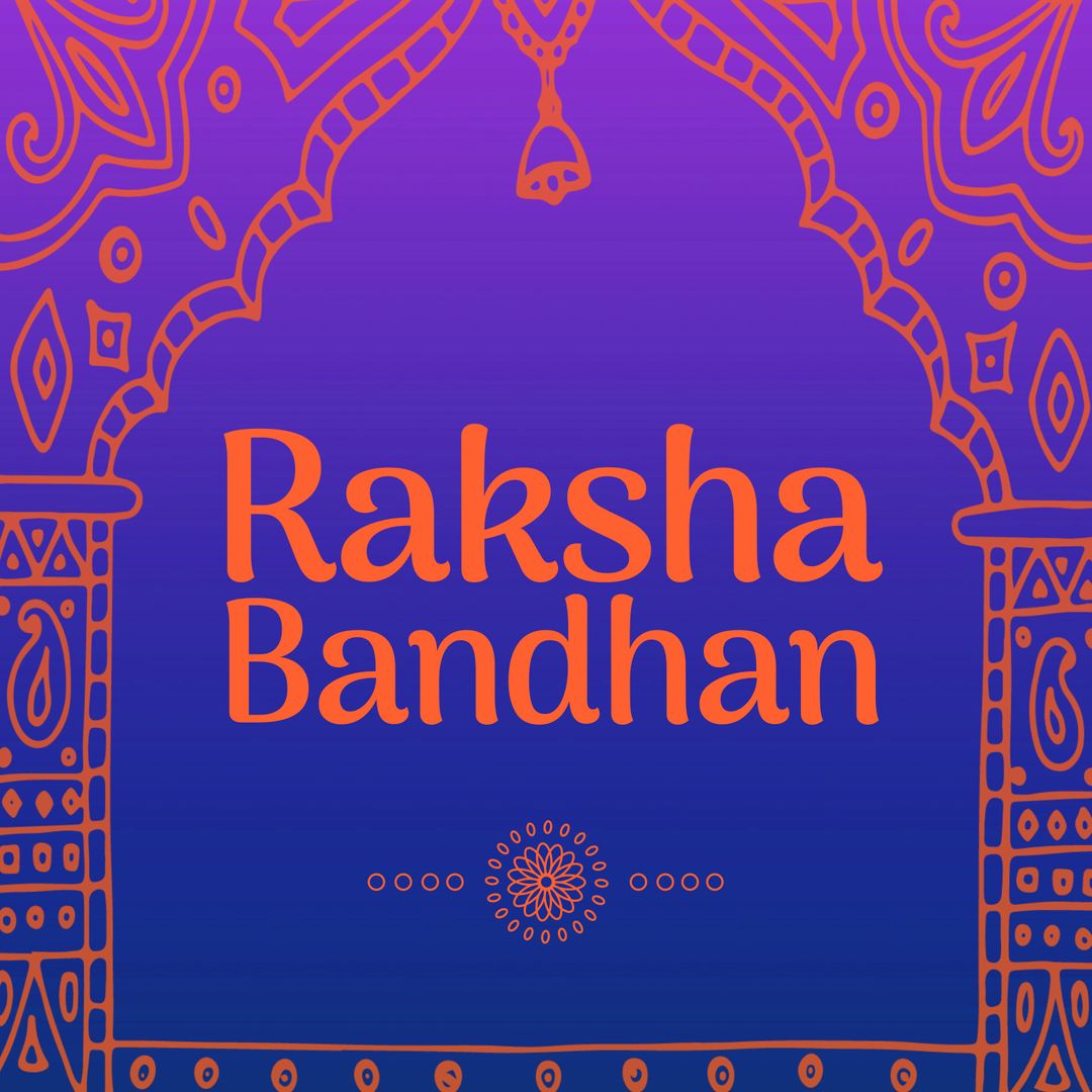 Raksha Bandhan Celebration Design with Traditional Patterns