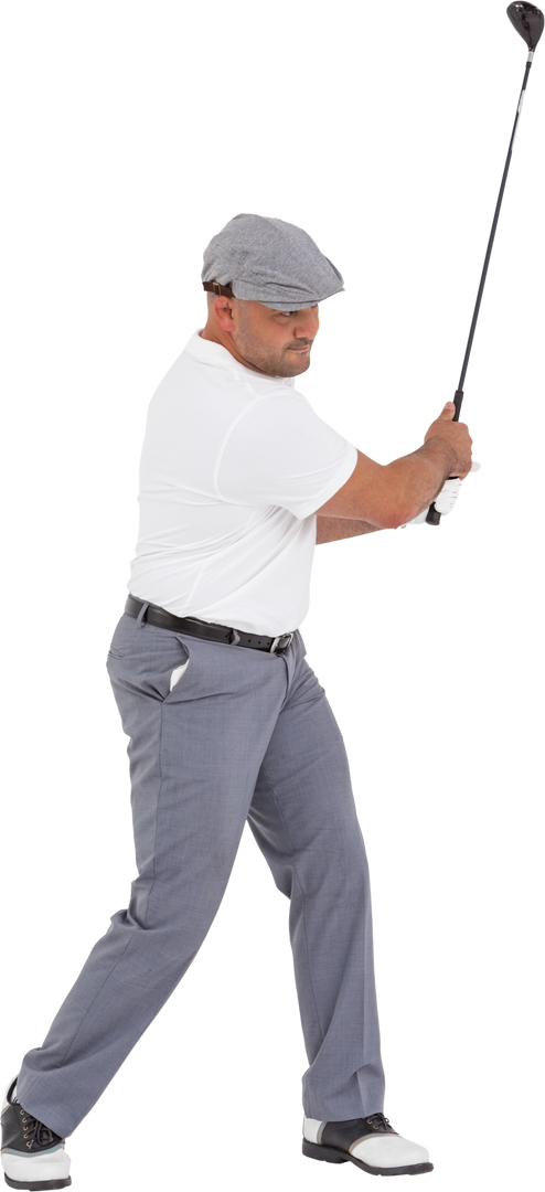 Golf Player Taking a Shot on Transparent Background - Download Free Stock Images Pikwizard.com