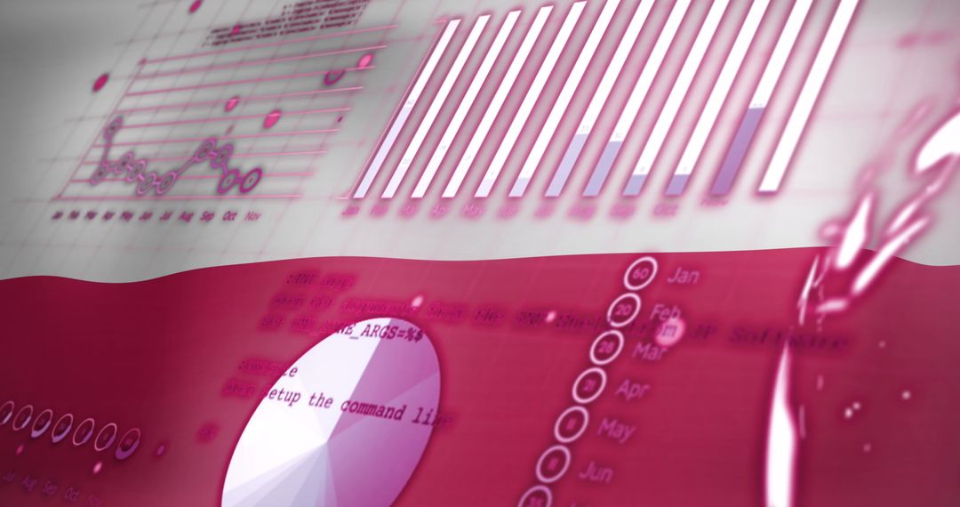 Data Analysis and Technology with Polish Flag Background
