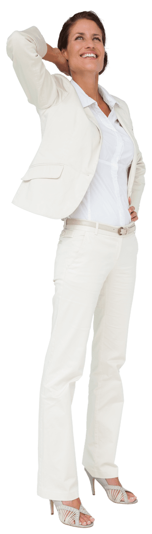 Confident Businesswoman Smiling Transparency Background