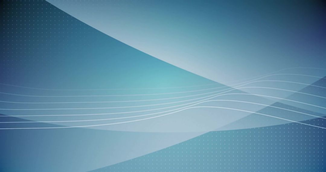 Abstract Blue Wave Lines on Gradient Background