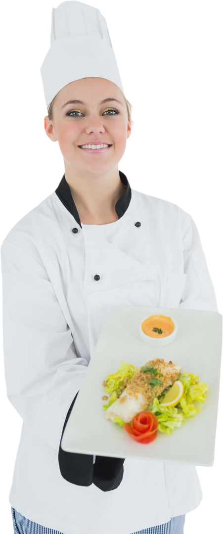 Transparent Portrait of Smiling Chef Presenting Dish - Download Free Stock Images Pikwizard.com