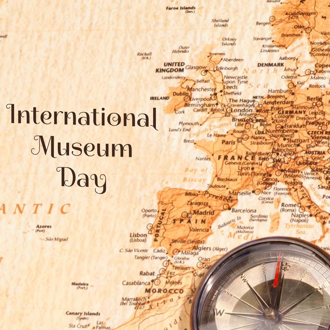 International Museum Day Celebration with Compass and Map