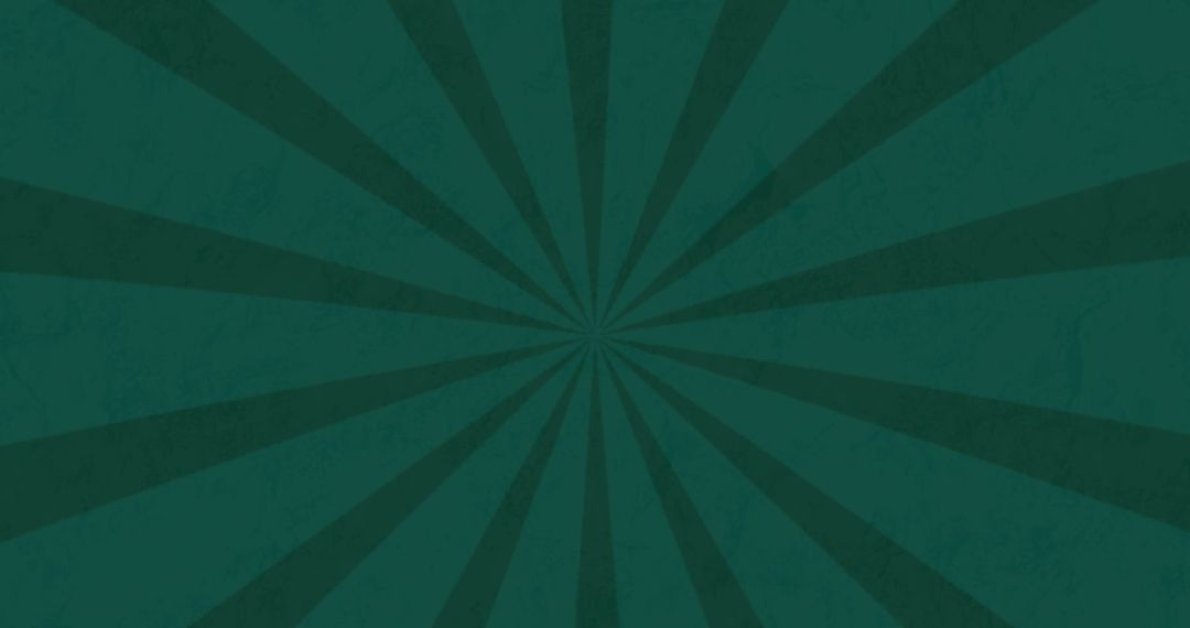 Abstract Green Sunburst Background with Radial Rays
