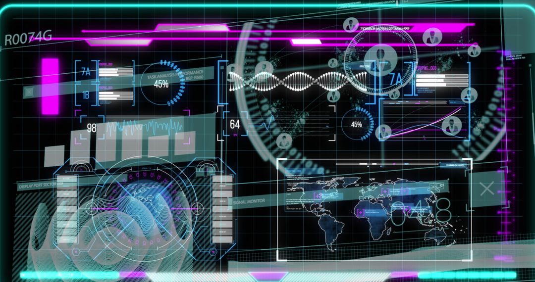 Futuristic Global Data Interface with Scientific Graphs