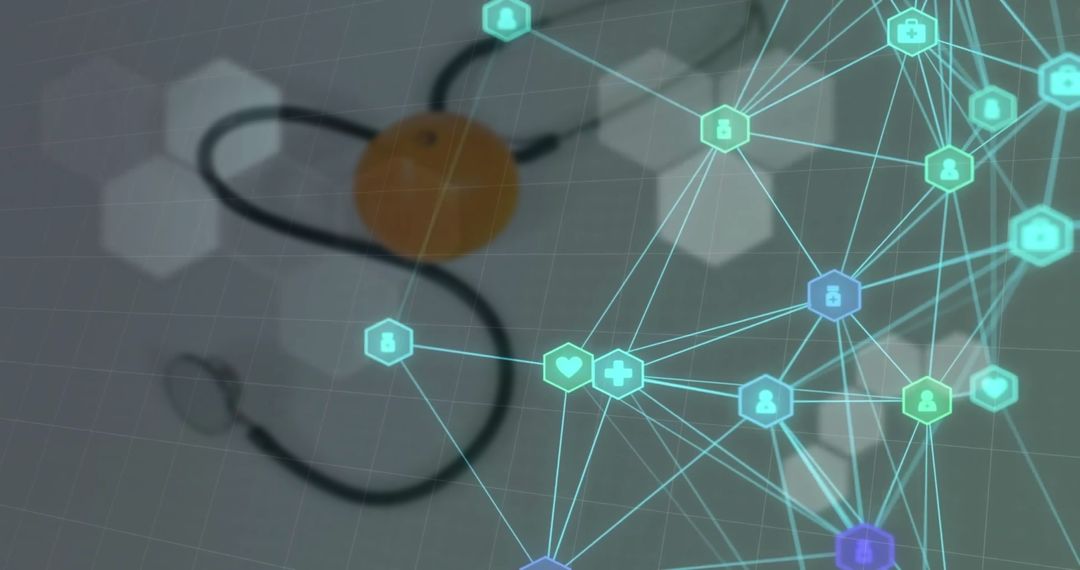 Digital Connections in Healthcare Network Concept