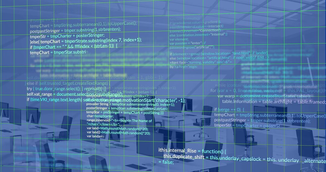 Digital Data Streams and Coding in Modern Office Concept - Free Images, Stock Photos and Pictures on Pikwizard.com
