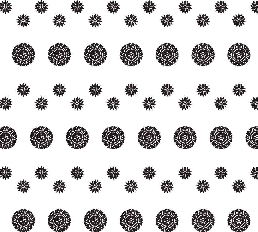 Transparent Pattern of Black Rosettes Repeat Design PNG - Download Free Stock Images Pikwizard.com