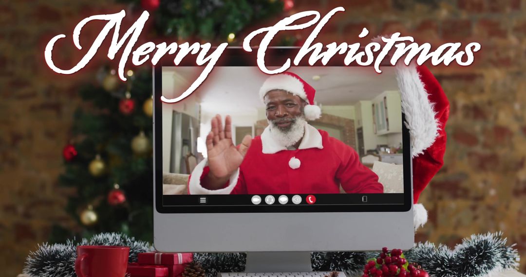 Virtual Santa Claus Spreading Holiday Cheer from Home