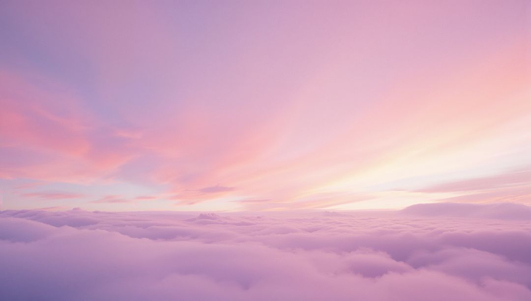 Ethereal Pastel Sky with Soft Clouds at Dawn