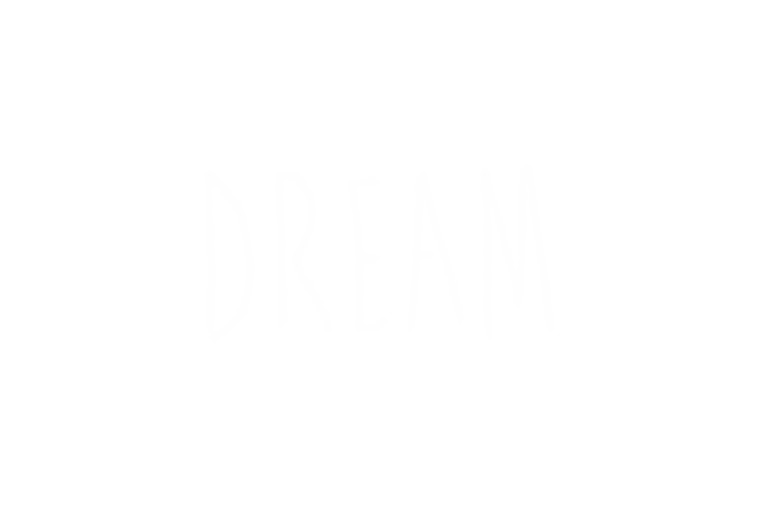 White Dream Text on Transparent PNG