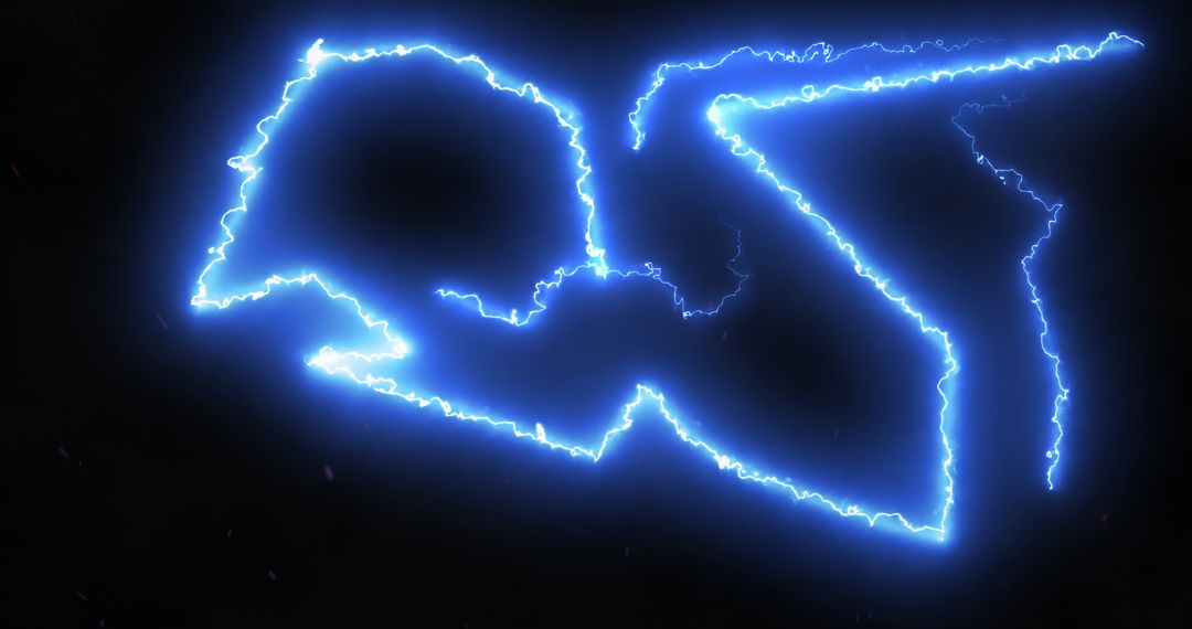 Dynamic Blue Lightning on a Black Background Illustrating Raw Energy - Free Images, Stock Photos and Pictures on Pikwizard.com