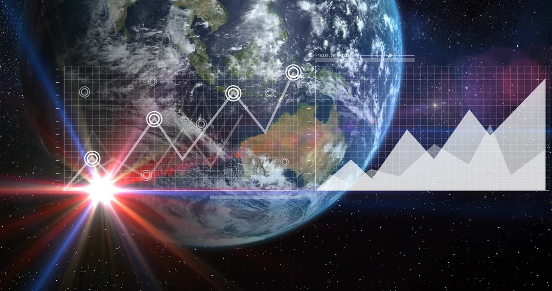 Global Financial Data Process with Digital Interface Over Earth