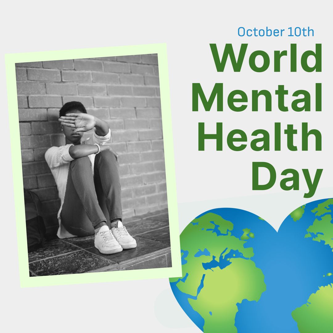 World Mental Health Day Poster Highlighting Awareness